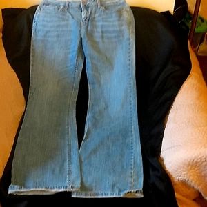 Banana Republic classic distressed denim straight leg jeans sz 6